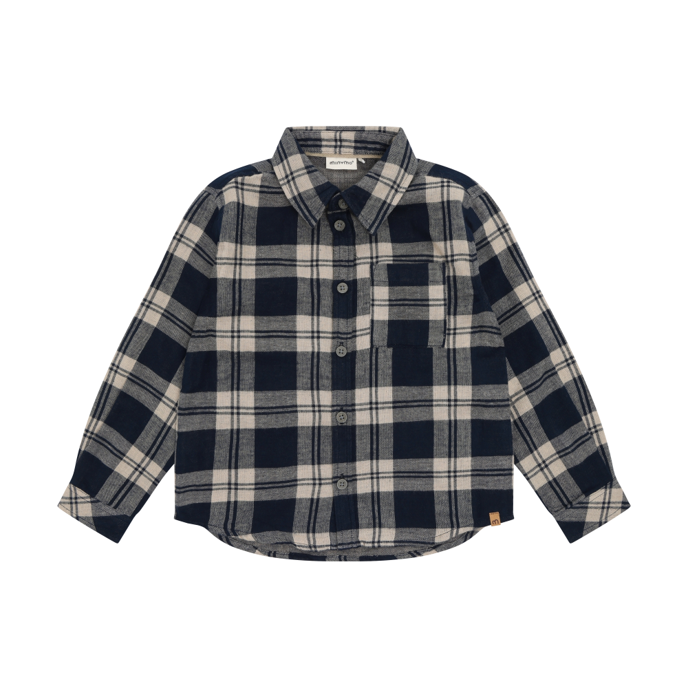 Plaid Button Down- Dark Sapphire
