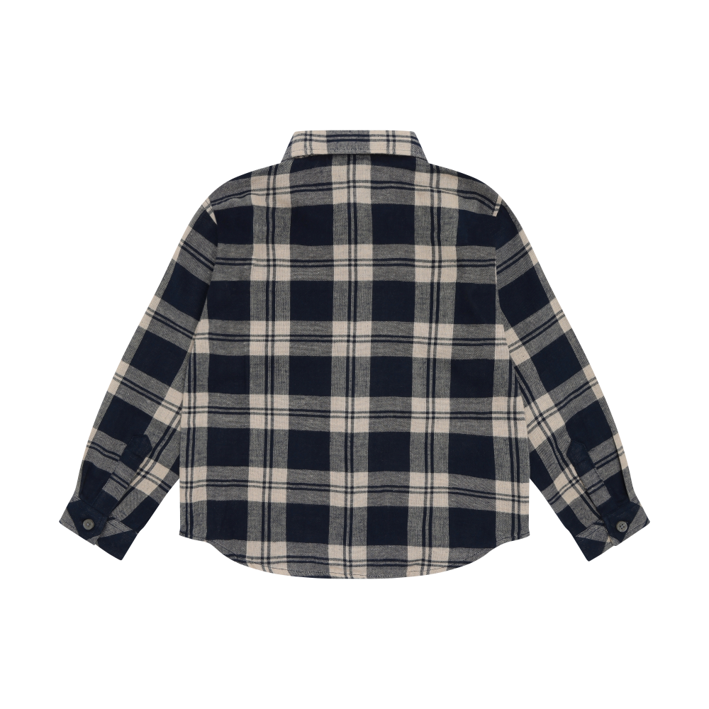 Plaid Button Down- Dark Sapphire