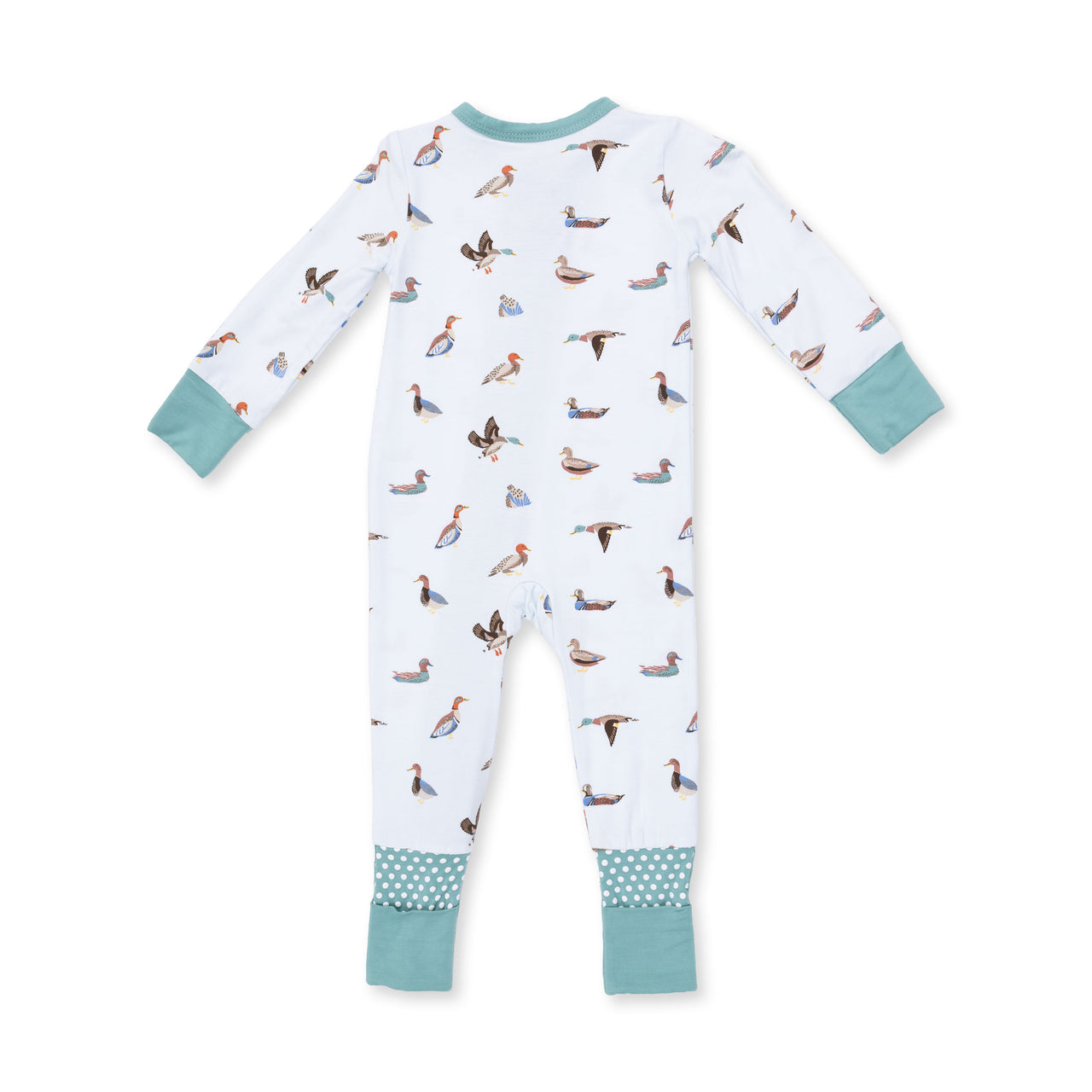 Zippered Romper- American Ducks