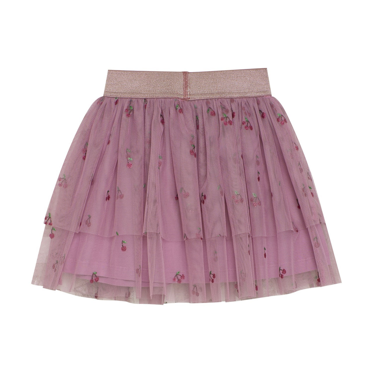 Mauve Cherry Tulle Skirt
