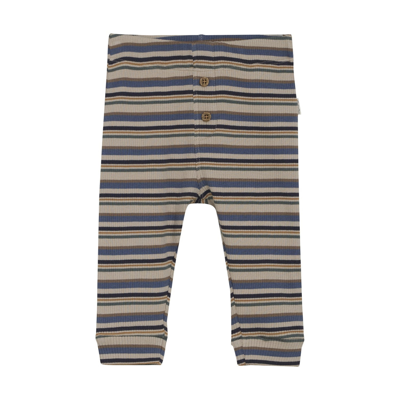 China Blue Ribbed Striped Pants
