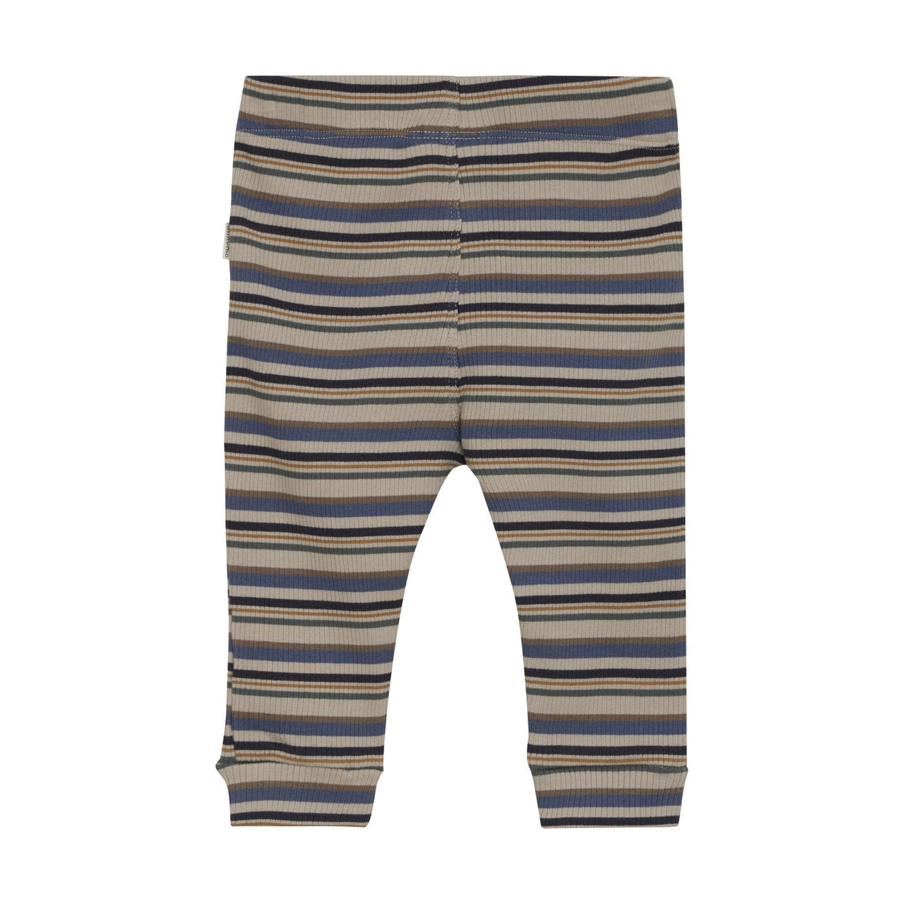 China Blue Ribbed Striped Pants