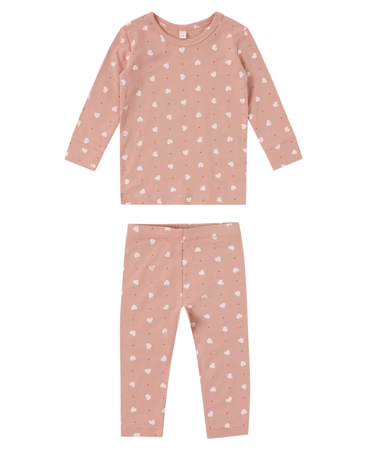 Pink Hearts Two-Piece Pajama Set