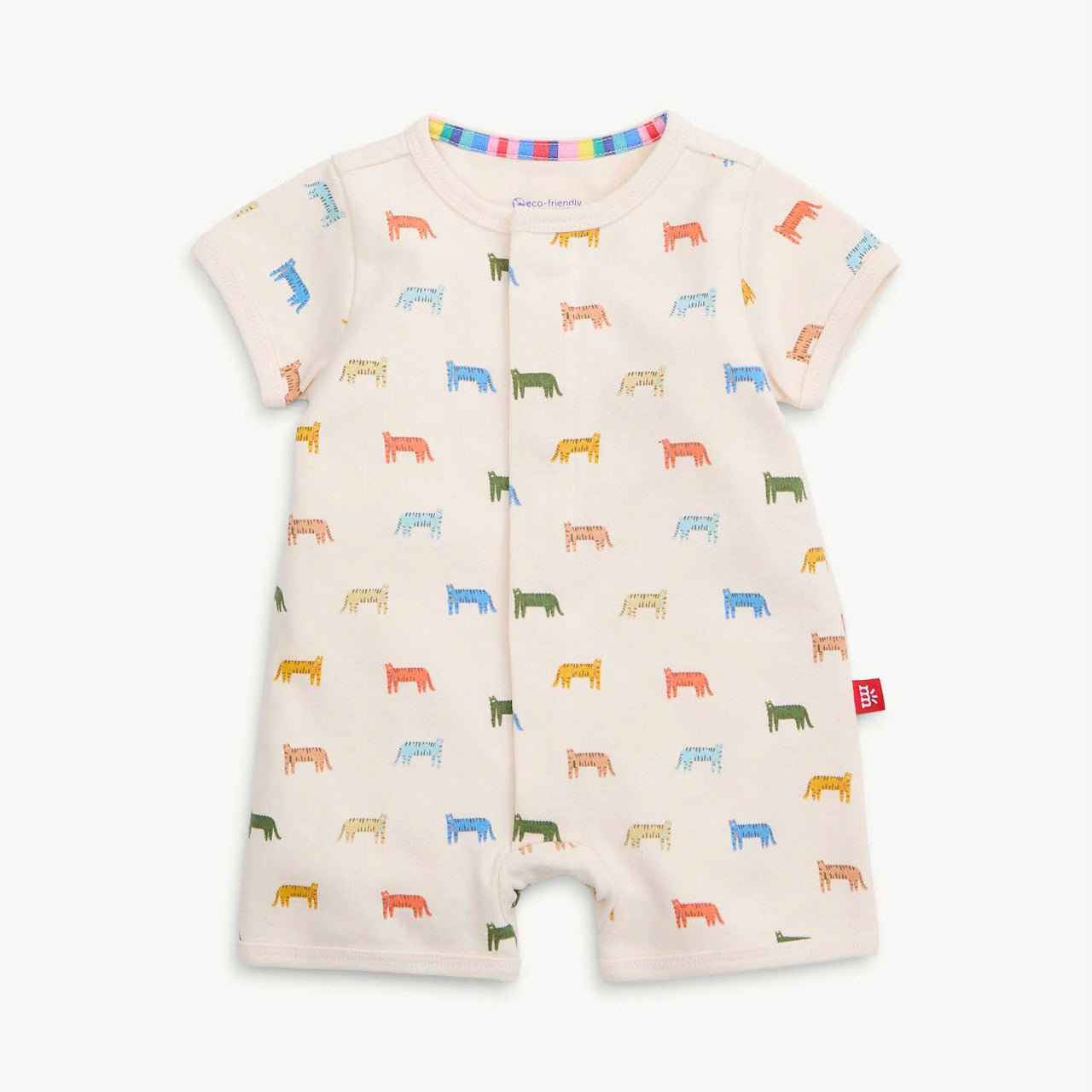 Le Tigre Short Sleeve Magnetic Romper