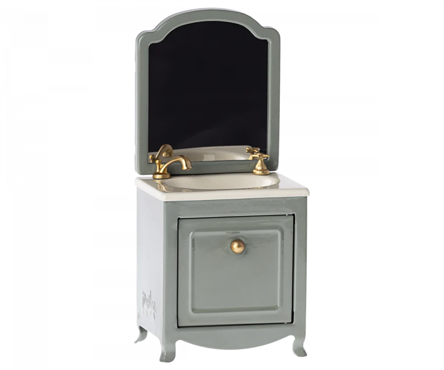 Mouse Sink Dresser with Mirror - Dark Mint - Maileg