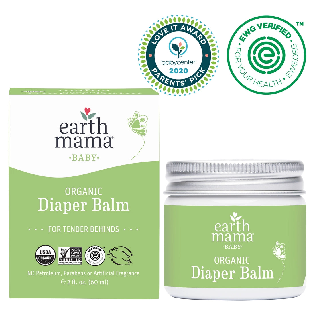 Organic Diaper Balm 2oz