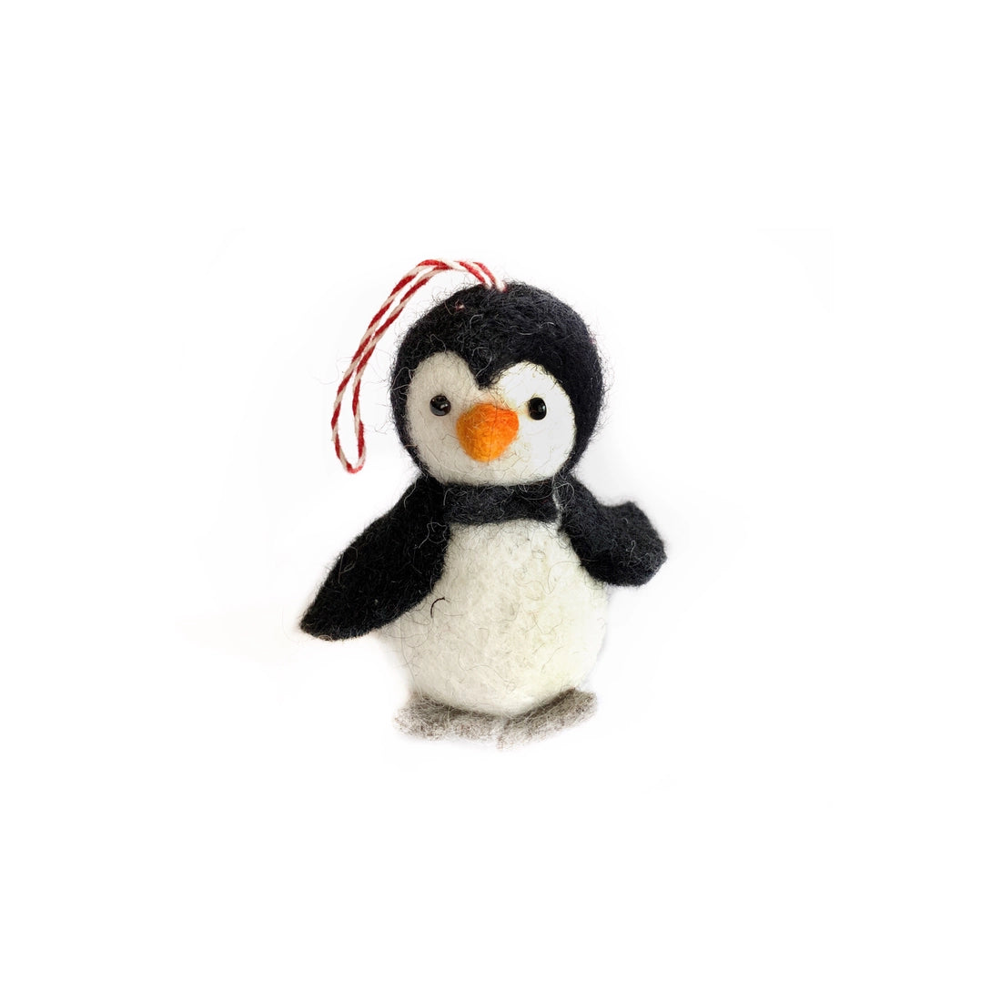 Penguin with Bow Tie Wool Ornament