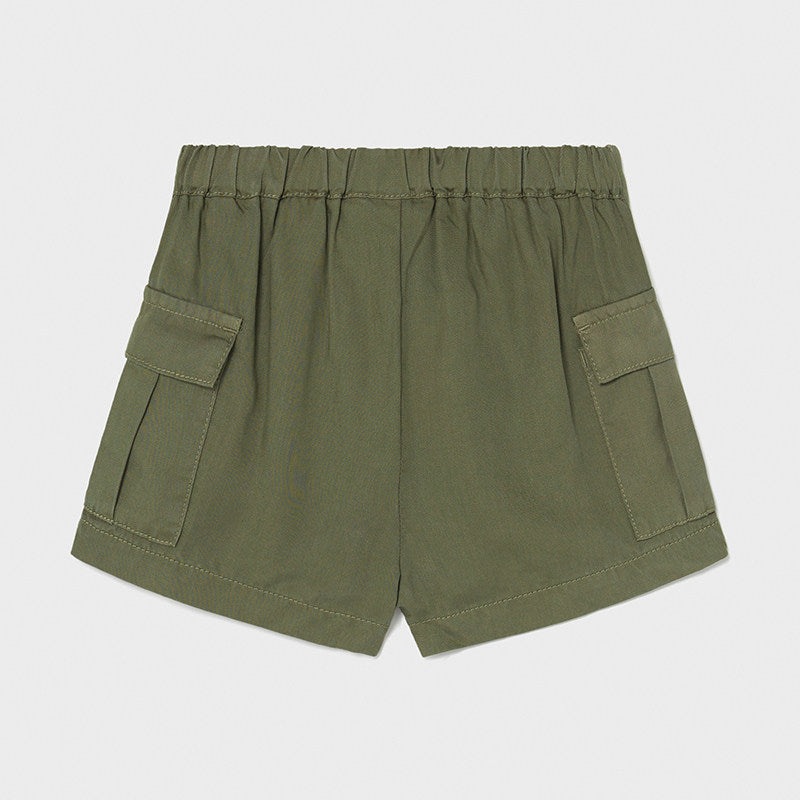 Baby Girl Loose Olive Shorts
