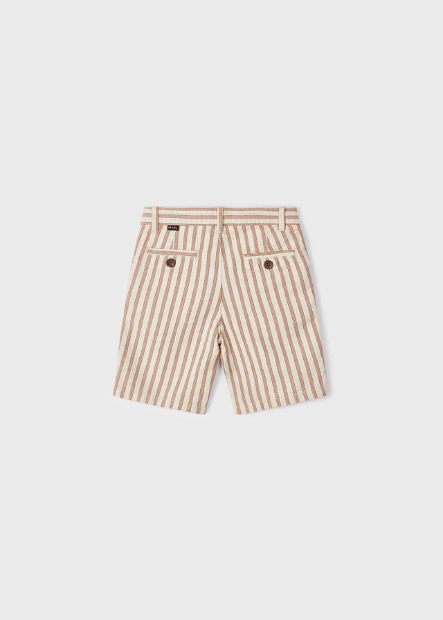 Boys Striped Bermuda Shorts