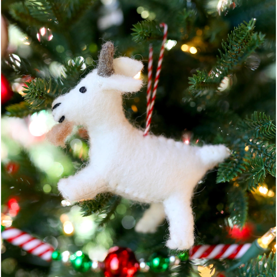 Goat Felt Ornament