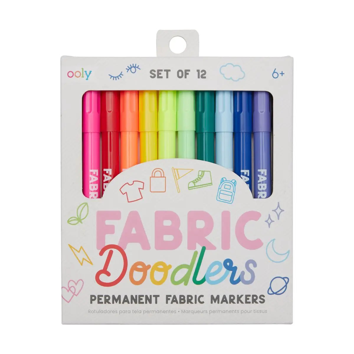 Fabric Doodlers Markers- Set of 12