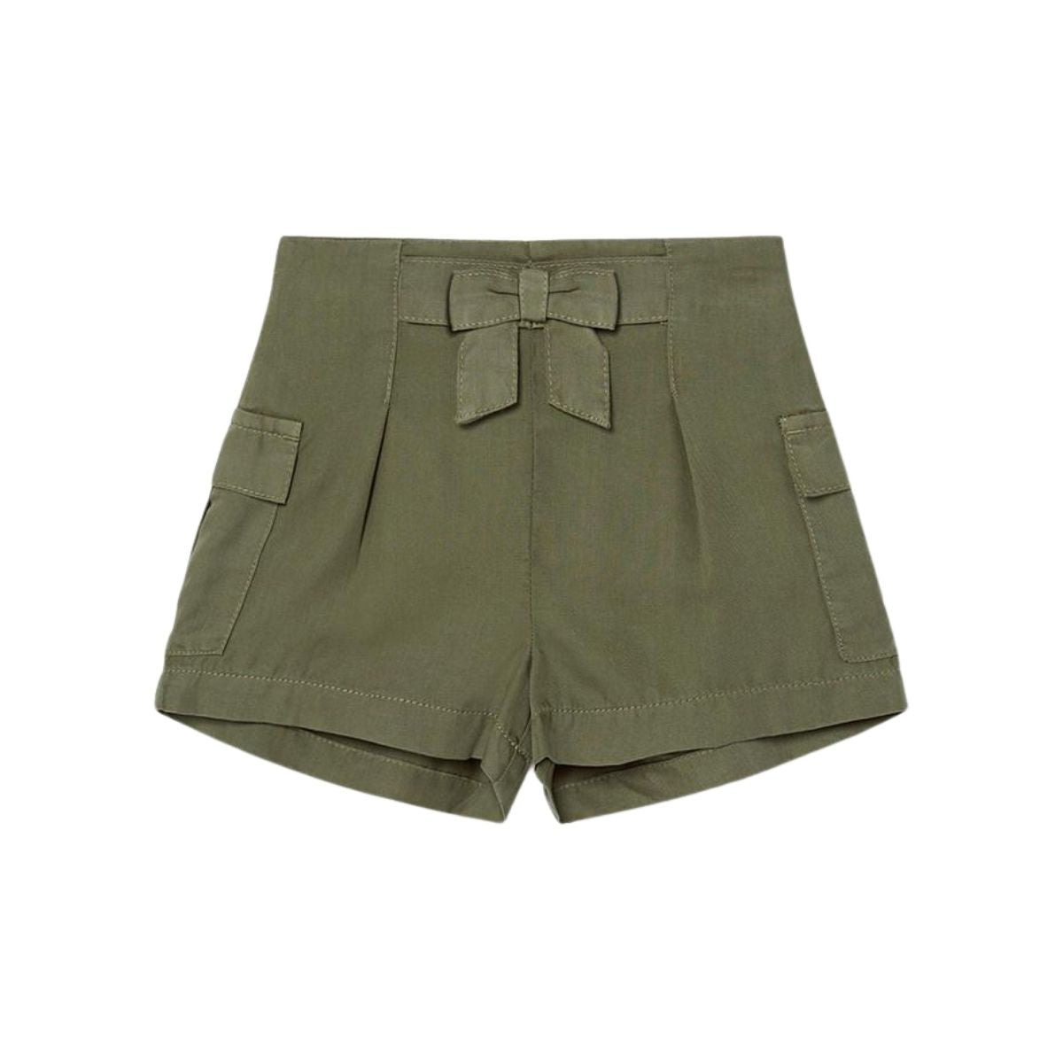 Baby Girl Loose Olive Shorts