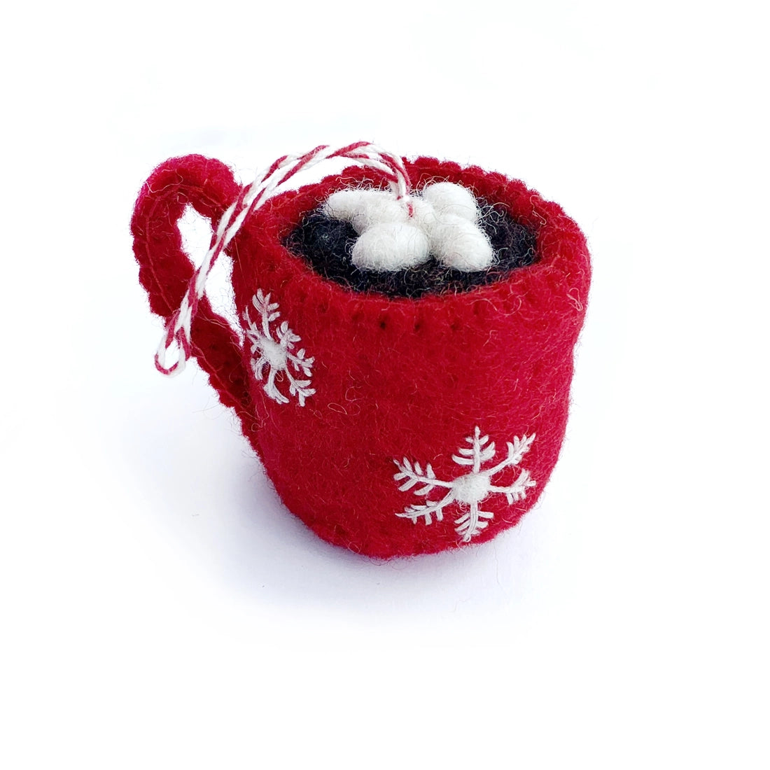 Hot Chocolate Felt Wool Ornament