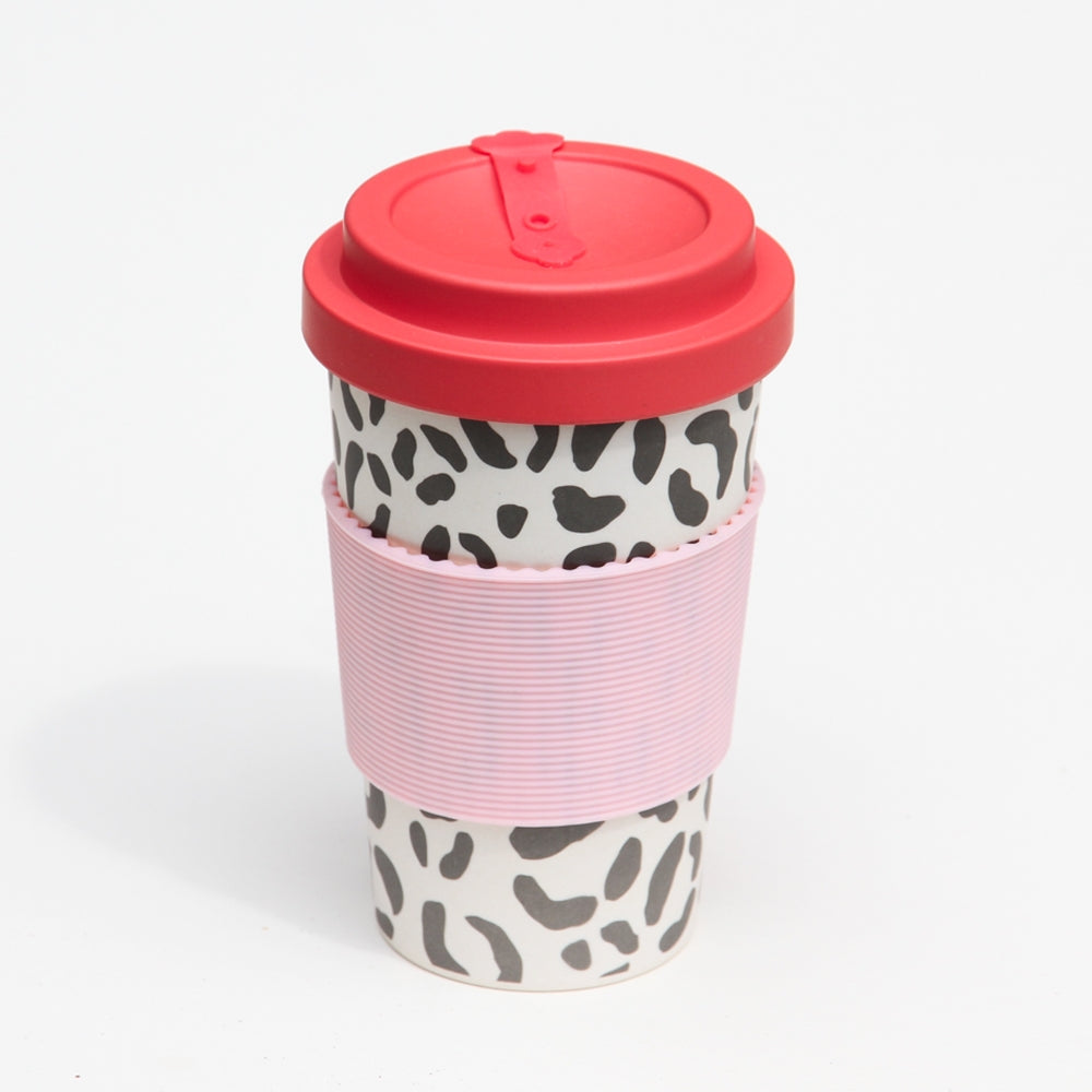 Leopard Bamboo Coffee Cup