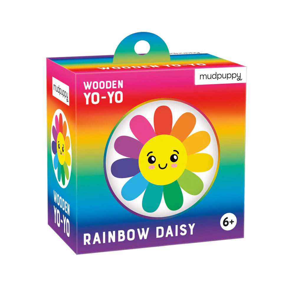 Rainbow Daisy Wooden Yo-Yo