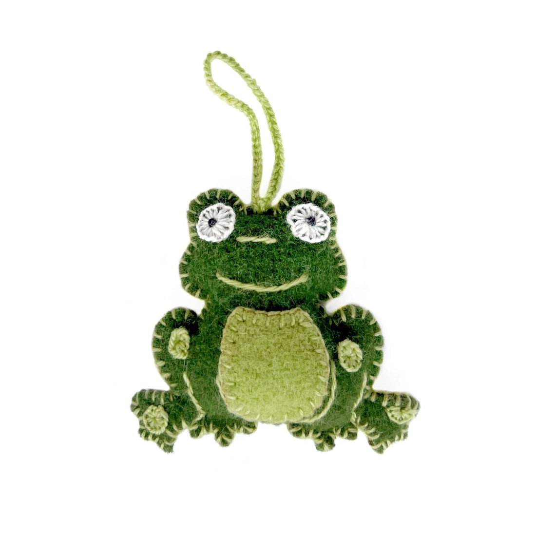 Frog Felt Wool Ornament
