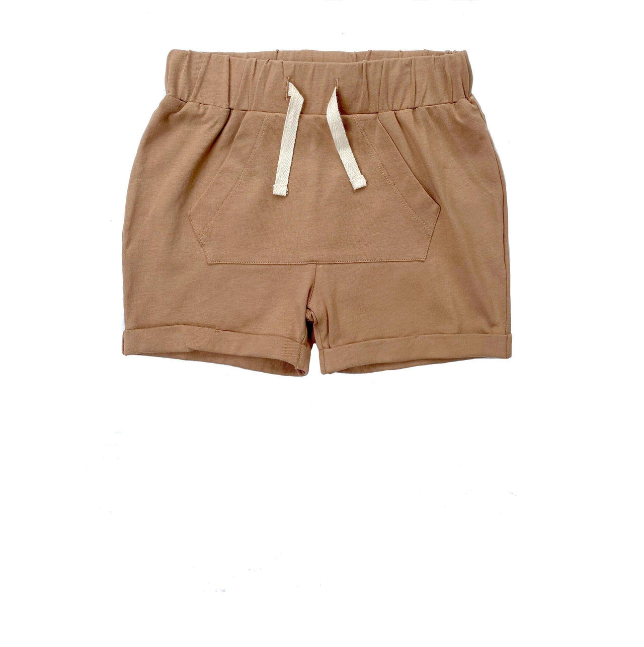 Kangaroo Pocket Short- Caramel