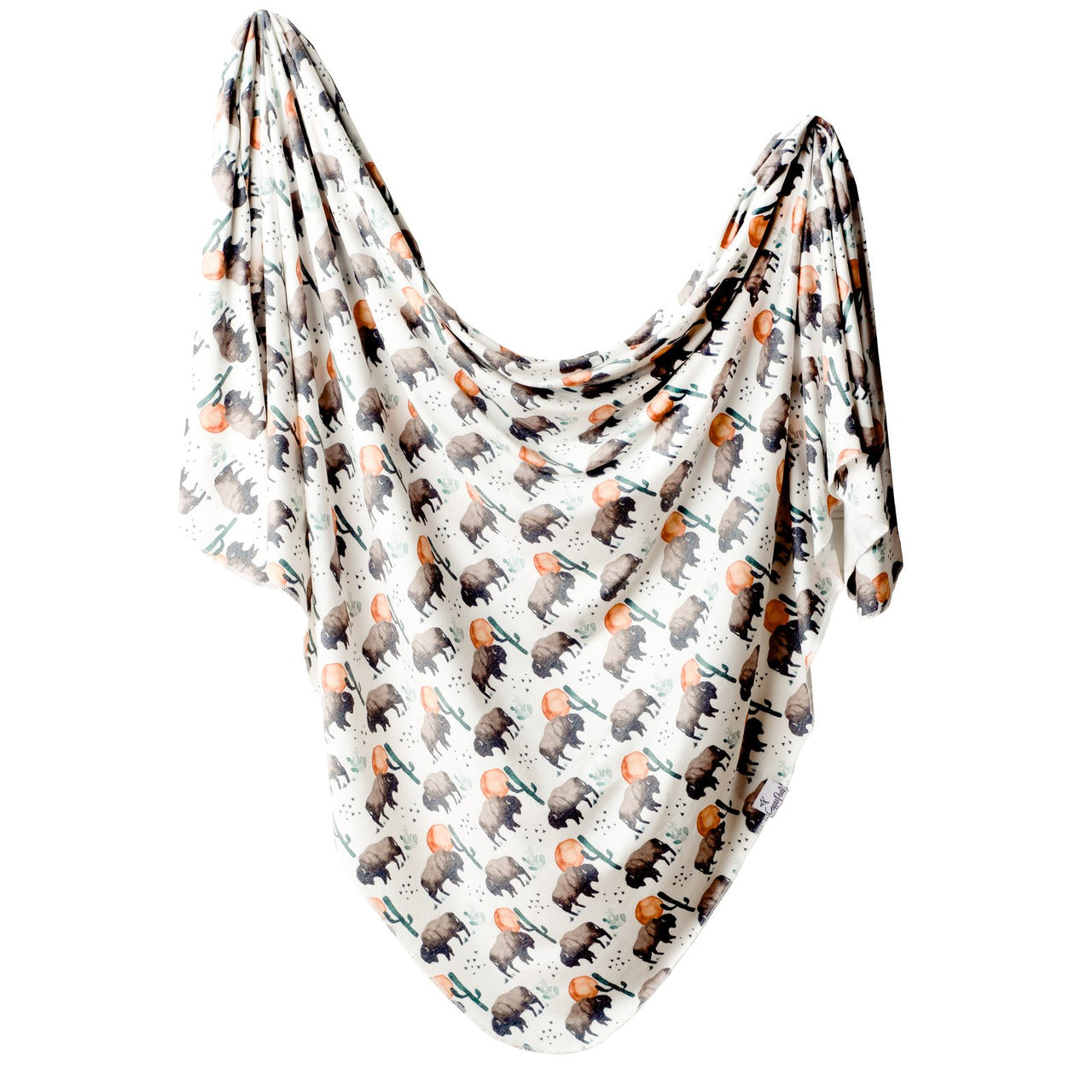 Knit Swaddle Blanket- Bison