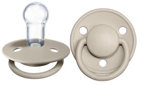 Bibs Pacifiers - Delux Silicone - 2pk - Sand