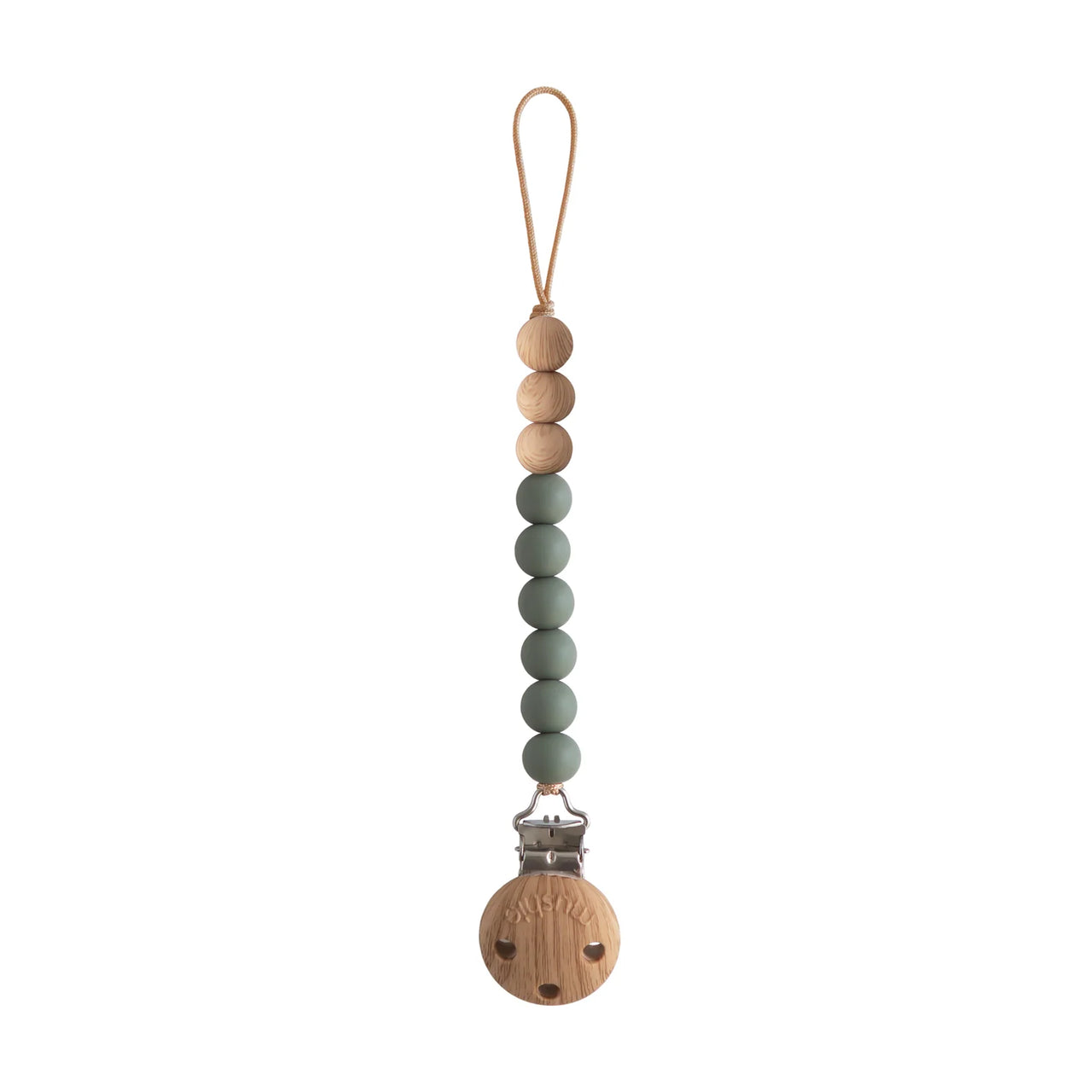 Eva Silicone Pacifier Clip- Dried Thyme