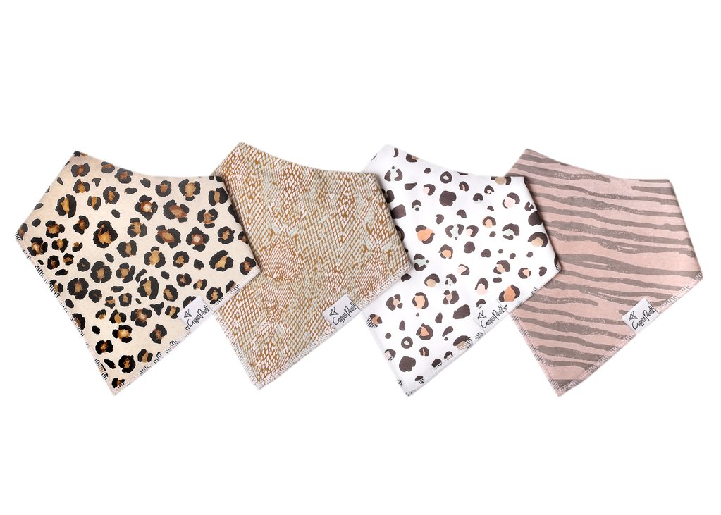 Baby Bandanna Bib Set of 4 - Zara