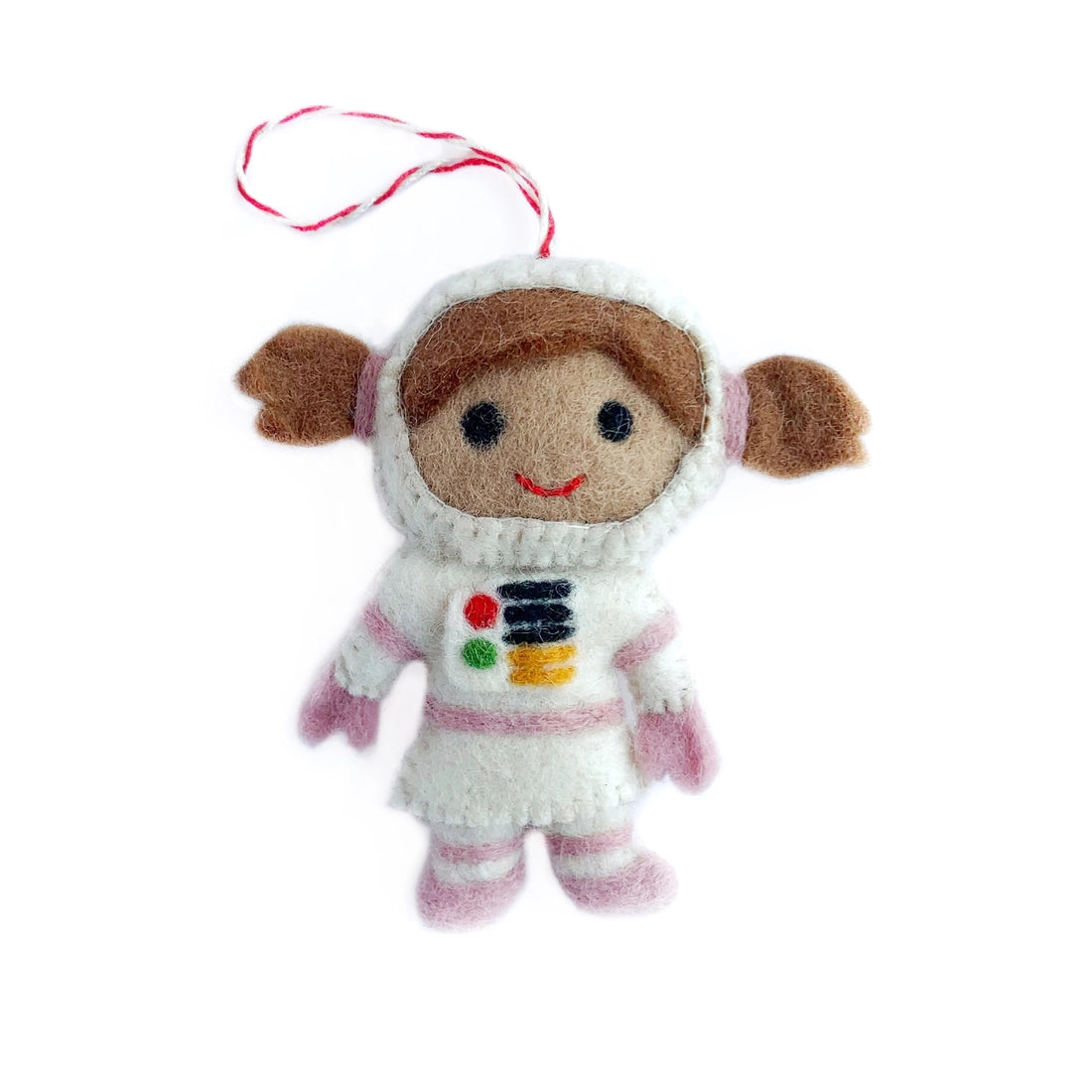 Pink Astronaut Felt Ornament