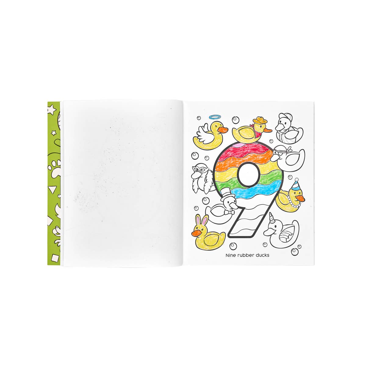 123: Shapes + Numbers Toddler Coloring Book