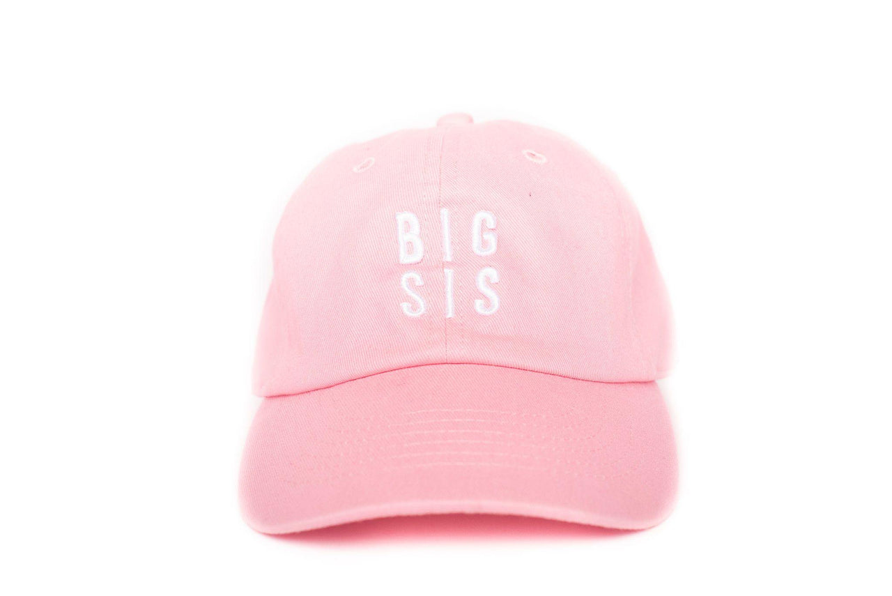 Big Sis Pink Embroidered Baseball Hat