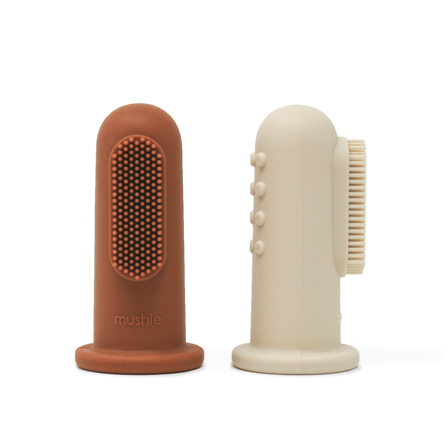 Finger Toothbrush- Clay/ Shifting Sand