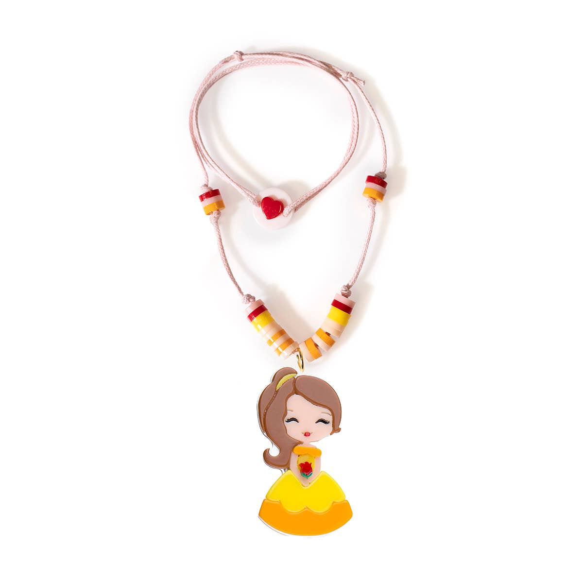 Cute Dolls Necklace- Yellow