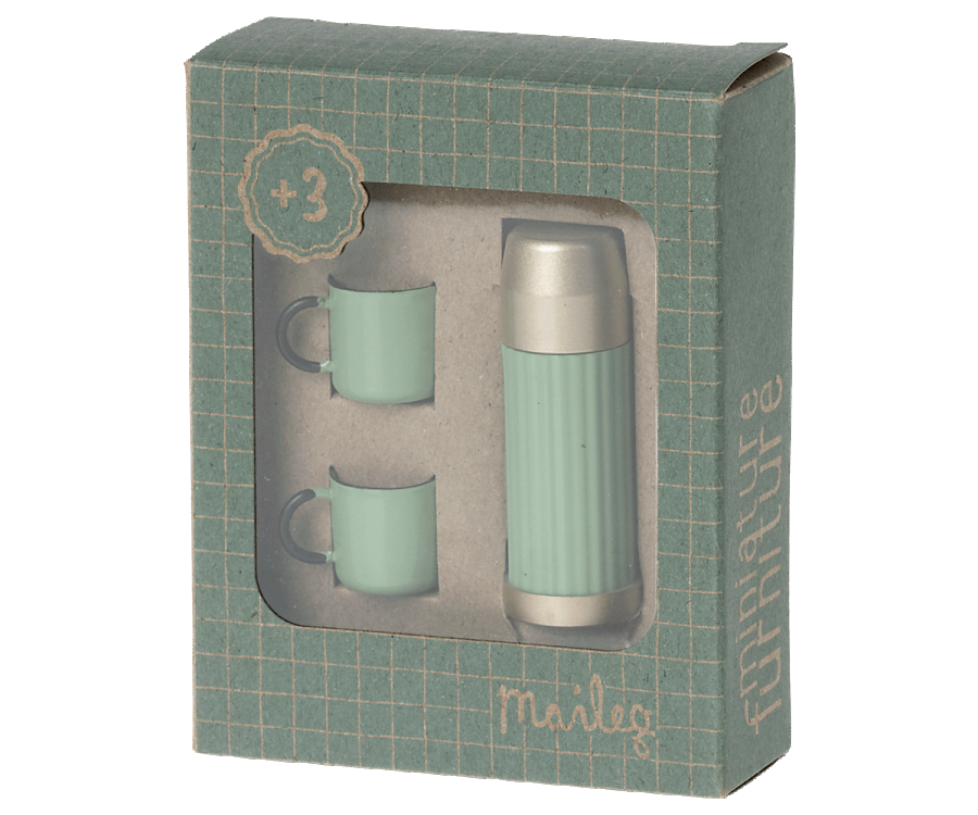 Thermos and cups- Mint
