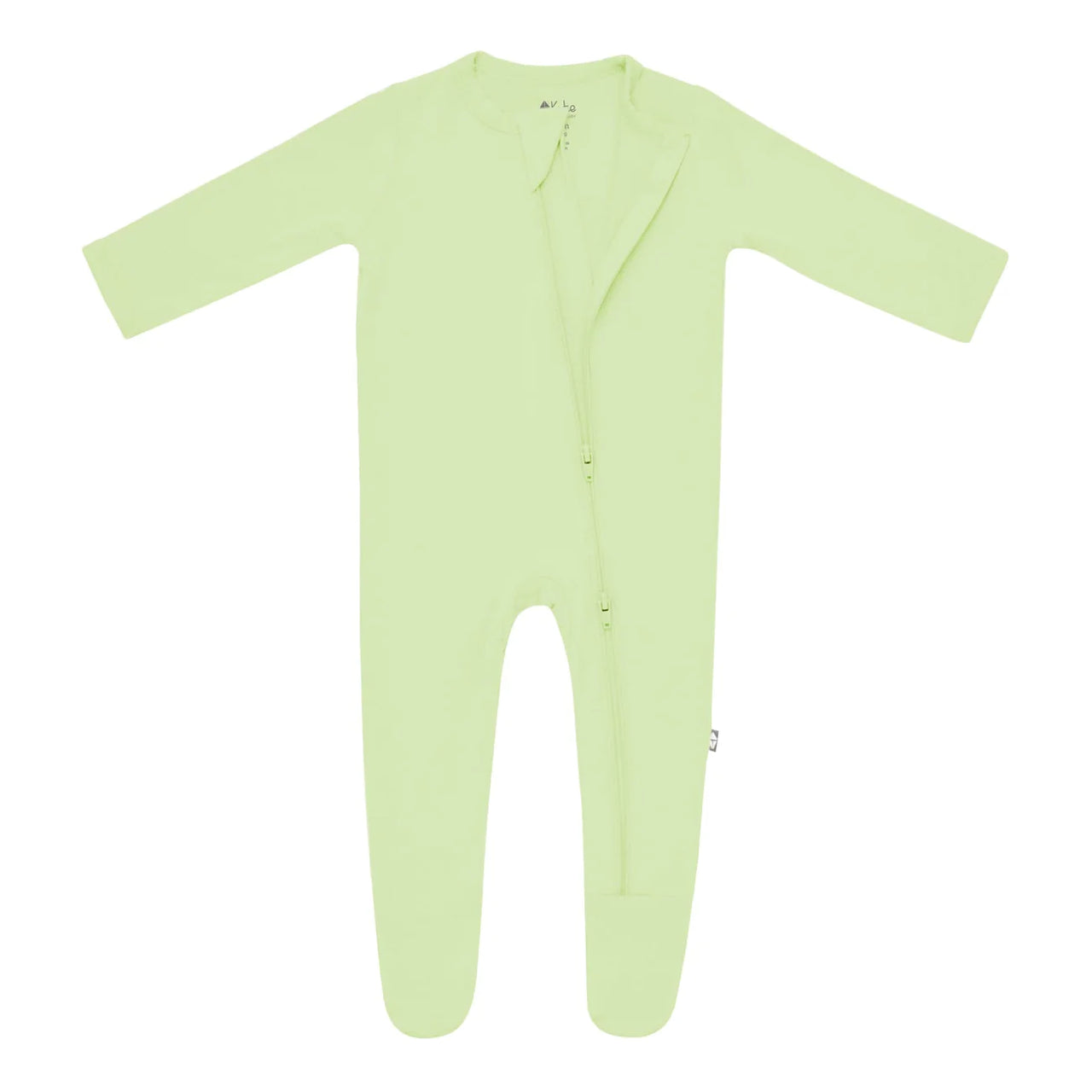 Zippered Footie- Pistachio