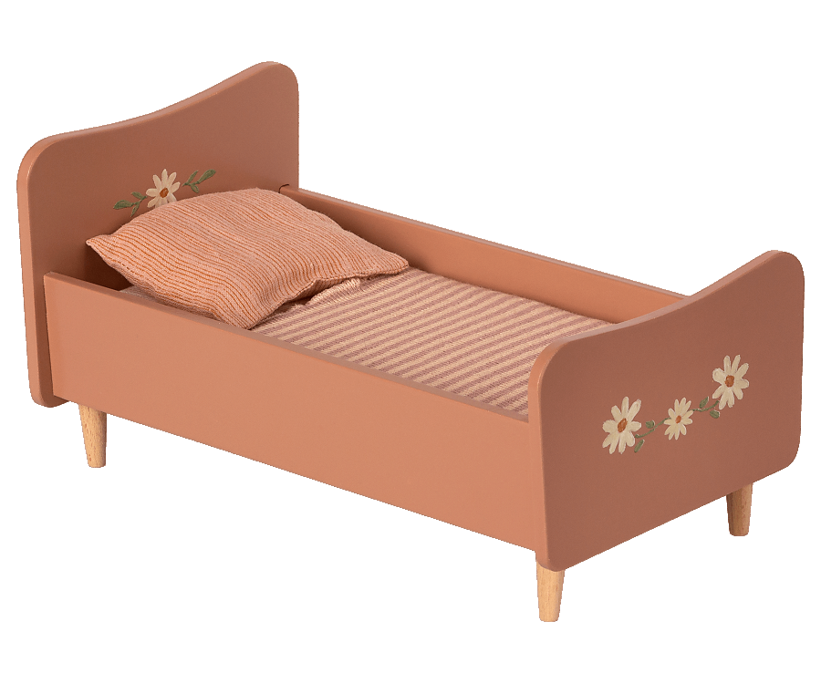 Mini Wooden Bed - Rose - Maileg