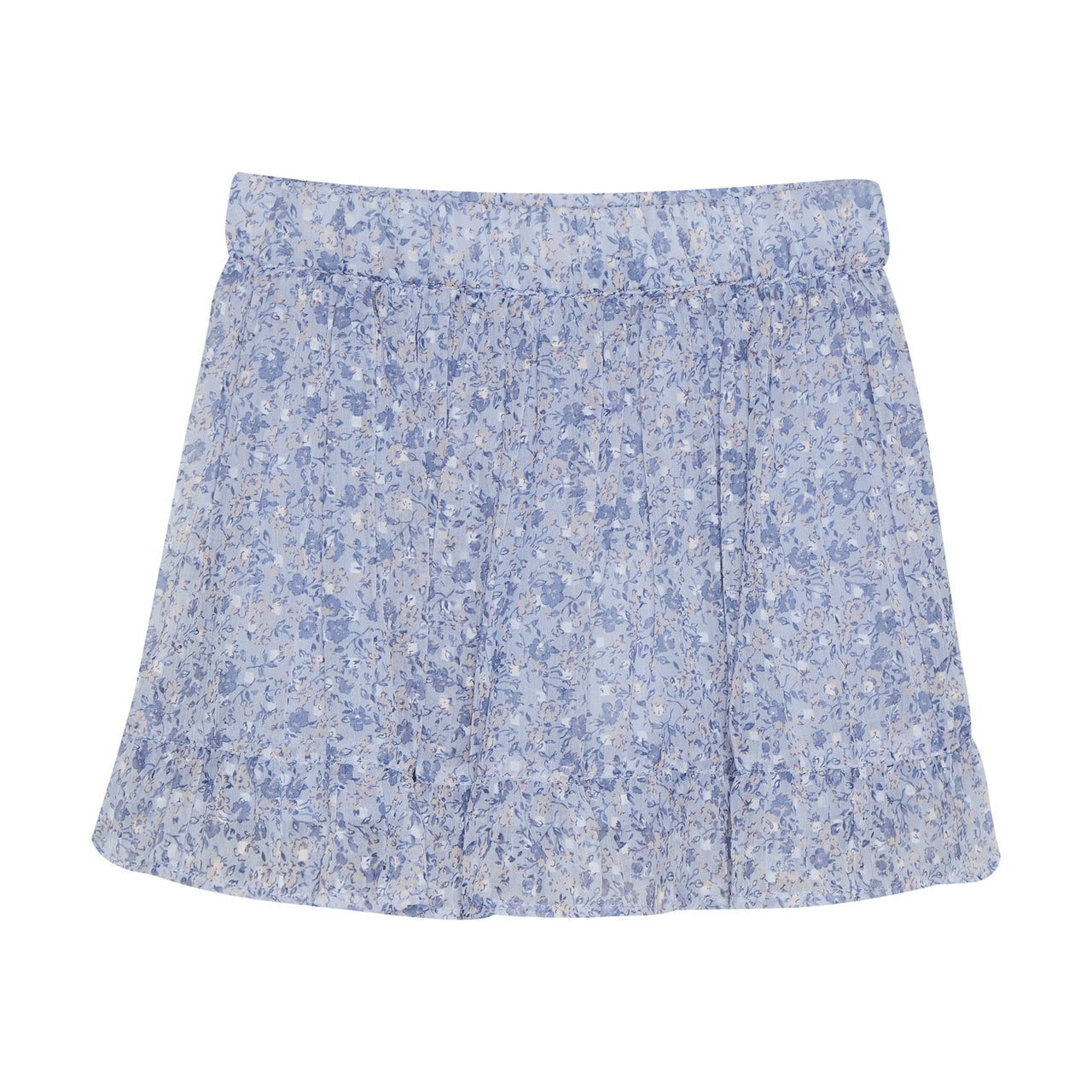 Flower Dobby Skirt- Xenon Blue