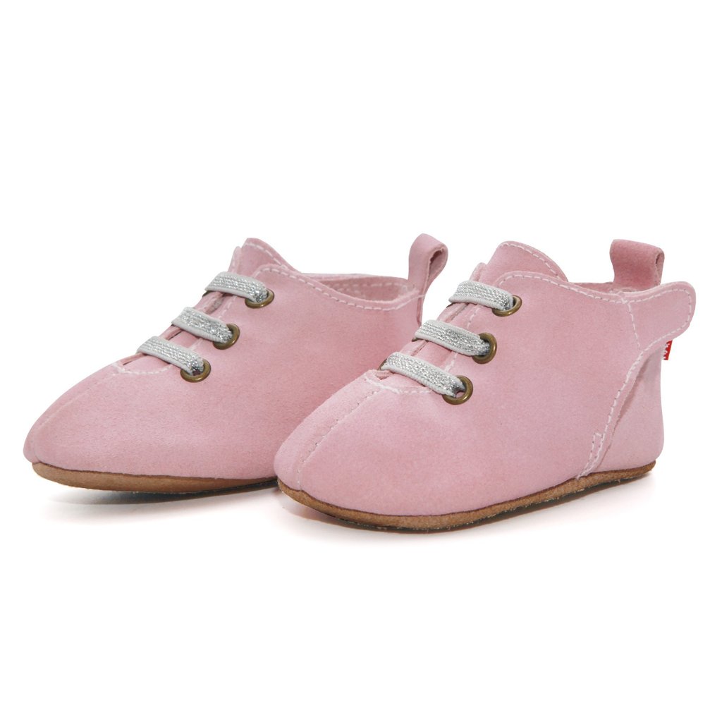 Zuntano Pink Suede Baby Shoes